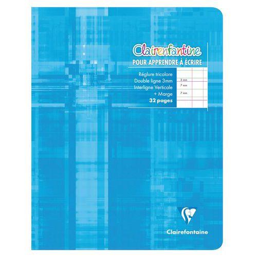 Illustration de : Cahier 90g 32 pages 3mm 17x22 cm