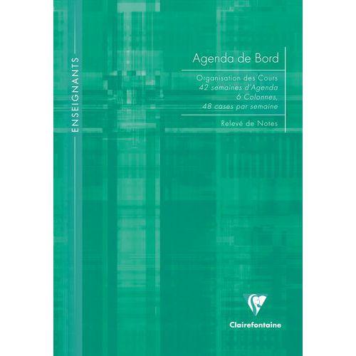 Illustration de : Agenda et cahier de bord Clairefontaine A4