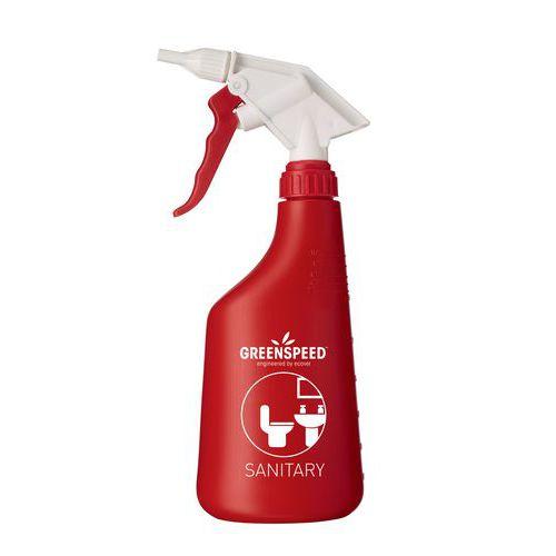 Flacon spray vide 650 mL pour sanitaire - Rouge thumbnail image 1