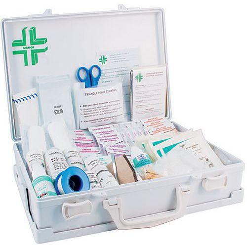 Illustration de : Coffret de secours 12 personnes Multirisques - FARMOR