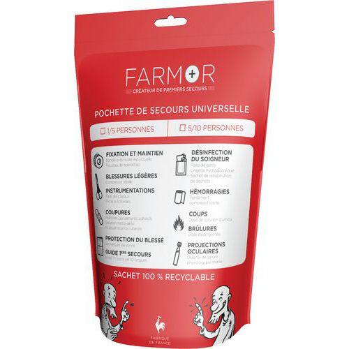 Illustration de : Pochette de secours Universelle 10 personnes - FARMOR