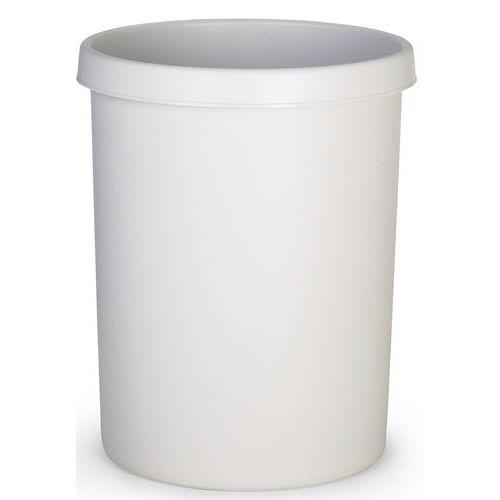 Corbeille ronde à papier en plastique - 45 L Gris thumbnail image 1