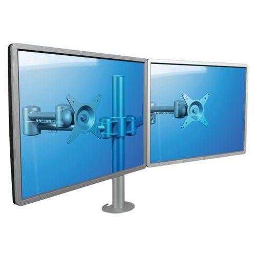 Illustration de : Bras à fixer / pincer Viewmate 52632 - 2 écrans