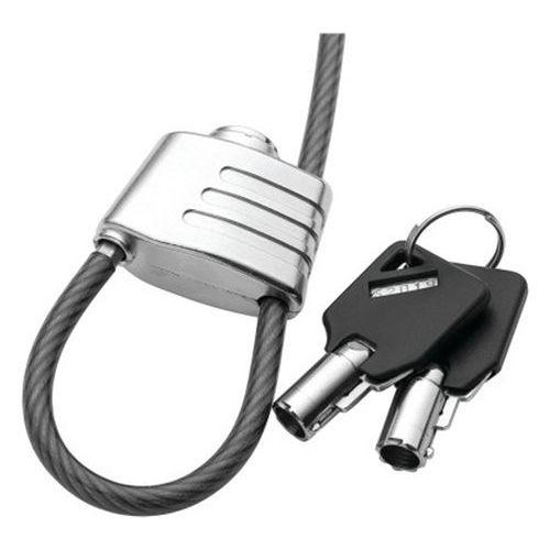 Cable en acier securite avec antivol a cle thumbnail image 1