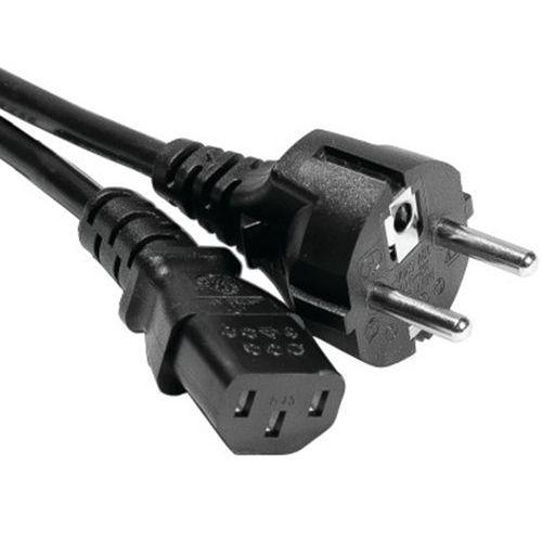Illustration de : Cordon d'alimentation PC CEE7 droit / C13 noir - 3,0 m