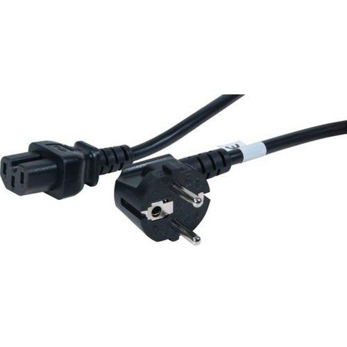 Illustration de : Cordon secteur CEE7 / C15 noir - 1,8 m