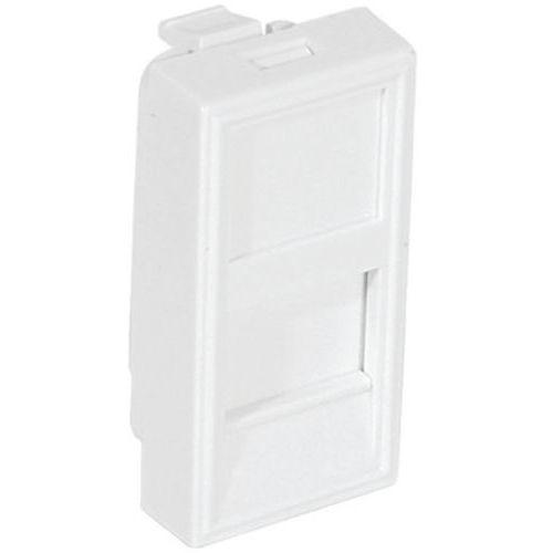Plastron 22,5X45 pour 1 port rj45 thumbnail image 1