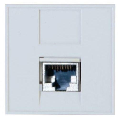 Plastron 45X45 droit 1 port RJ45 cat 6 stp thumbnail image 1