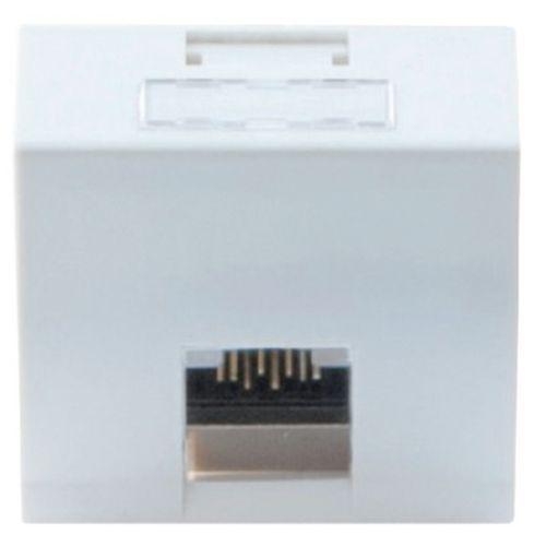 Plastron 45X45 incline 30° 1 port RJ45 cat 6 stp thumbnail image 1