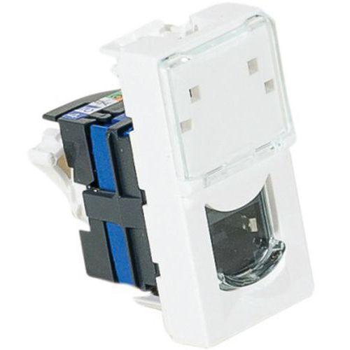 Plastron mosaic 22,5X45 1 port RJ45 cat 5e stp thumbnail image 1