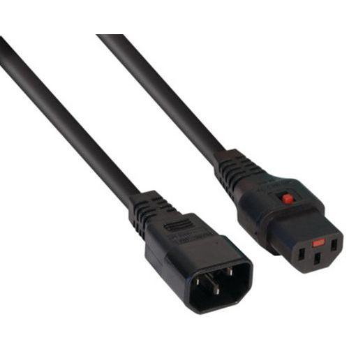 Illustration de : Rallonge d'alimentation C14 / C13 à verrouillage noire 3,0 m