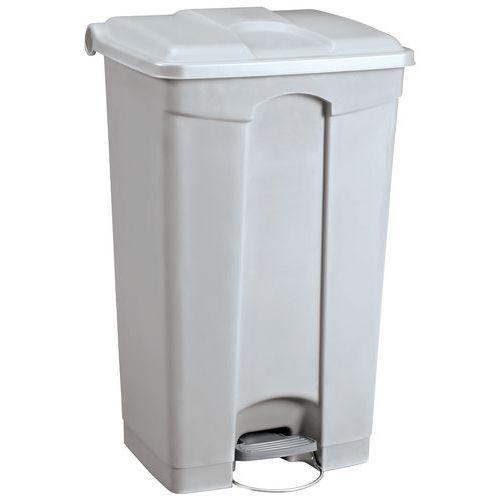 Poubelle plastique agroalimentaire 90 L gris thumbnail image 1