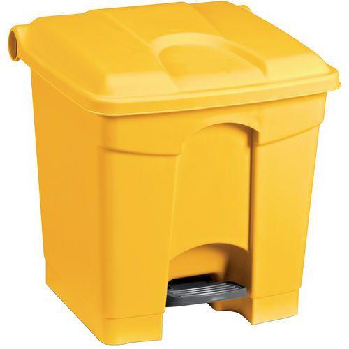 Poubelle plastique agroaliment 30 L jaune thumbnail image 1