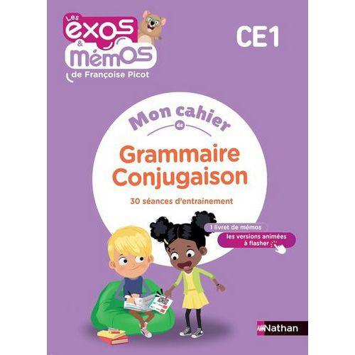 Illustration de : Exos et Mémos Mon cahier de Grammaire-Conjugaison CE1