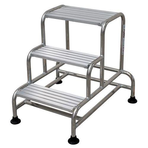 Illustration de : Marchepied professionnel Plano - 3 et 4 marches - Facal