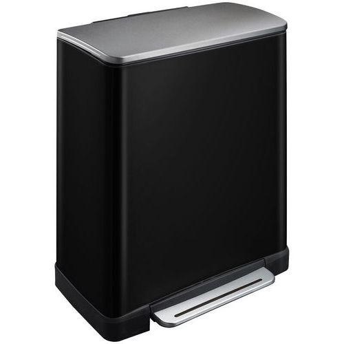Poubelle à pédale E-Cube rectangulaire - 50 L, Matériau : Acier thumbnail image 1