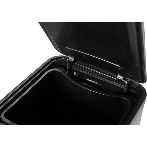 Illustration de : Poubelle à pédale Ecoslim Step Bin 20+20 L_EKO