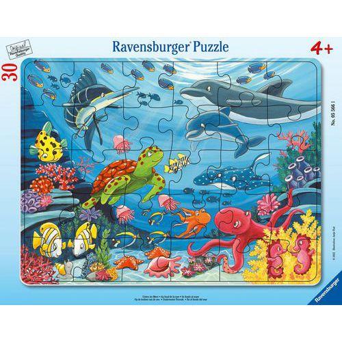 Illustration de : Puzzle cadre 30 pièces au fond de la mer - Ravensburger