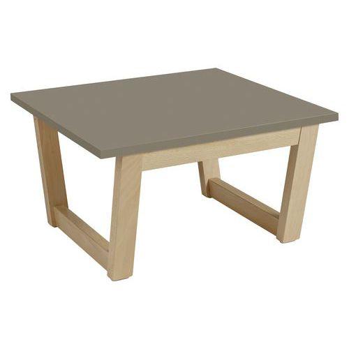 Table basse Cadéo 60 x 60 cm plateau stratifié argile thumbnail image 1