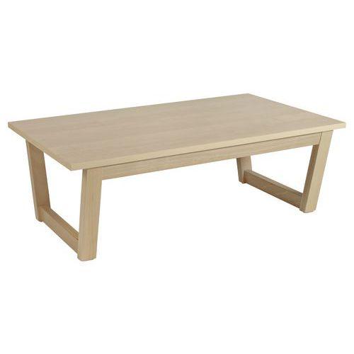 Table basse Cadéo 100 x 60 cm plateau stratifié érable thumbnail image 1