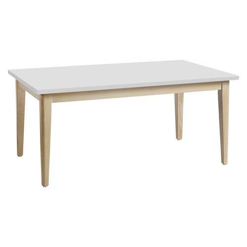 Table basse Grand Large 100 x 60 cm plateau stratifié blanc thumbnail image 1