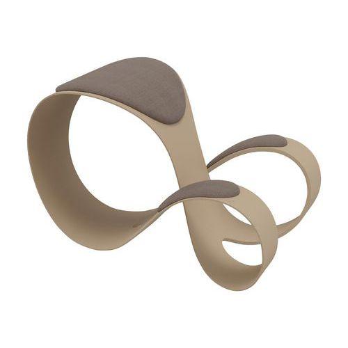 Siège assis debout Moon en résine Beige assise chiné marron-aubergine thumbnail image 1