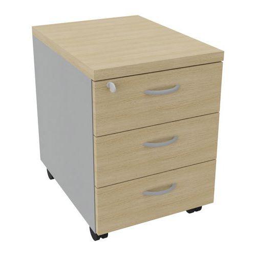 Illustration de : Caisson mobile Dalia 3 tiroirs Quadrifoglio