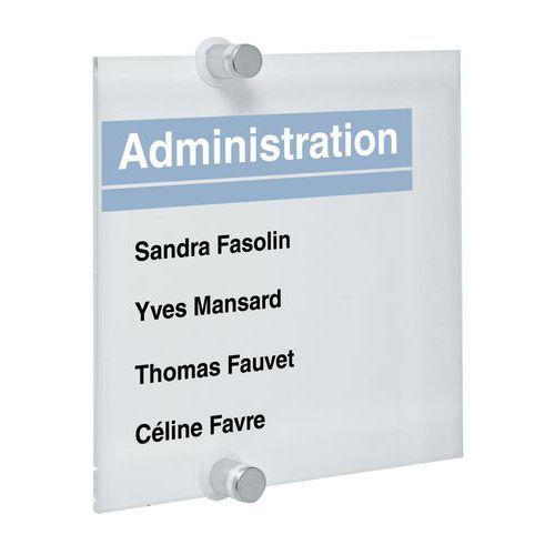 Plaque de porte Crystal Sign - Carré - Durable thumbnail image 1