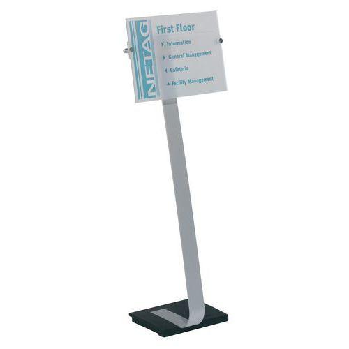 Illustration de : Support d'information sur pied Crystal Sign Stand®
