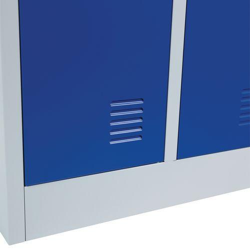 Illustration de : Vestiaire industrie propre 4 colonnes - A monter - Manutan Expert