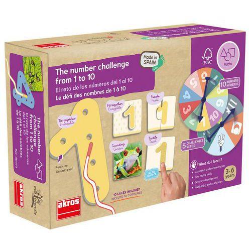 Illustration de : Le défi des nombres de 1 à 10 - Akros
