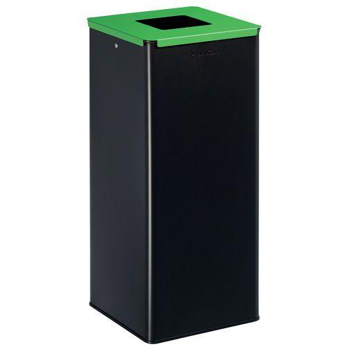 Poubelle de tri verre 40 L Gris / vert - Manutan thumbnail image 1