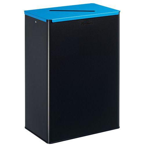Poubelle de tri papier 60 L Gris / Bleu thumbnail image 1