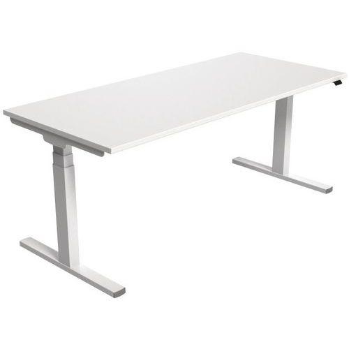 Bureau électrique ergonomique Kelli Blanc 180 cm thumbnail image 1