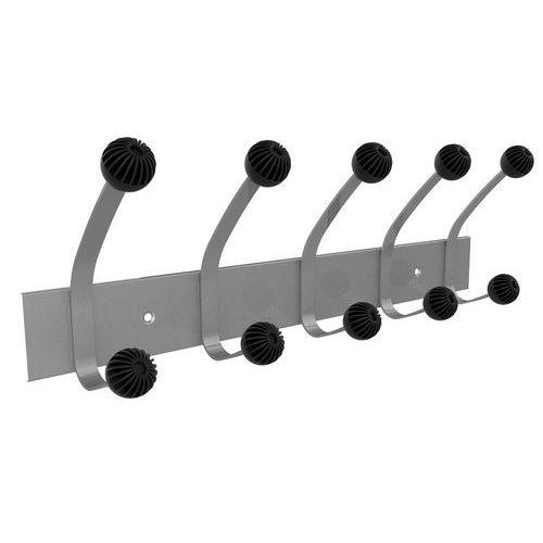 Unilux Hakea Patère Quintuple Gris métal/Noir thumbnail image 1