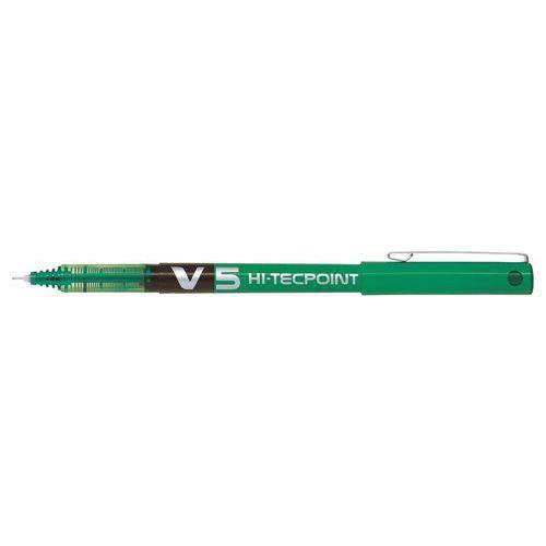 Roller Hi-Tecpoint V5 Pilot pointe aiguille extra fine 0.5 mm - vert thumbnail image 1