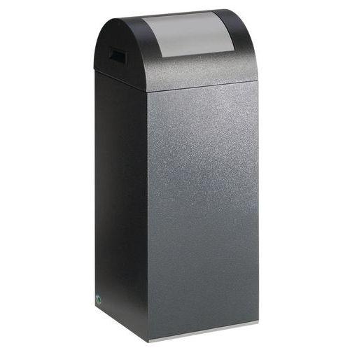 Poubelle tri anti-feu - 60 L - Antique trappe anthracite thumbnail image 1