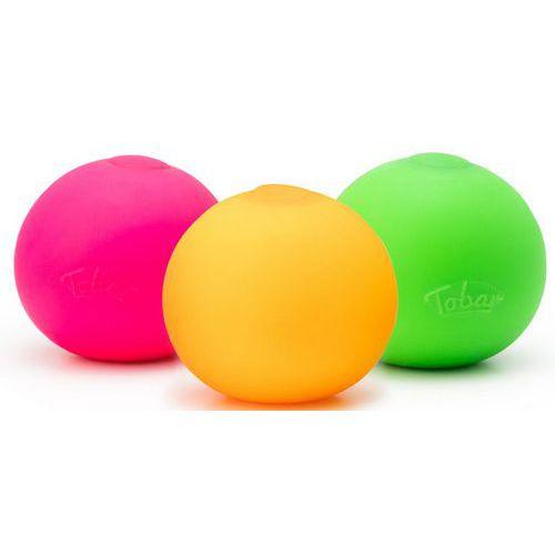 Illustration de : Lot 3 balles squish néon 5 cm