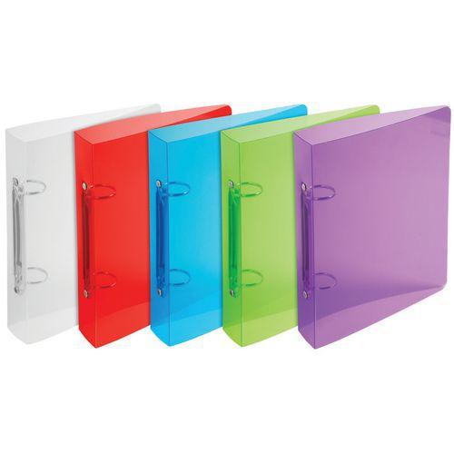 Illustration de : Classeur pp cristal 23x22 2ax-30 écart.80mm