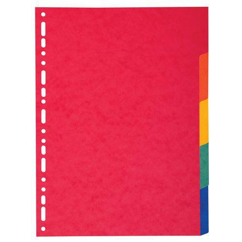 Lot de 50 Intercalaires carte 220g 5 positions - a4 maxi thumbnail image 1