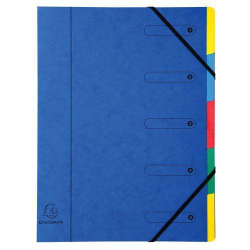 Illustration de : Trieur harmonika nature future carte lustrée 5 compartiments