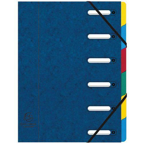 Trieur harmonika® avec élastiques 6 compartiments assortis (lot de 8) thumbnail image 1