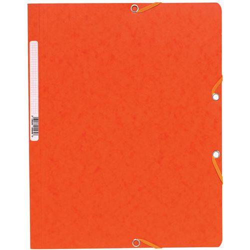 Chemise élastique sans rabat carte lustrée 400gm² A4 orange (lot de 25) thumbnail image 1