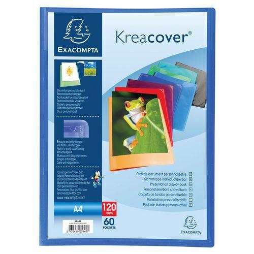 Illustration de : Protège-documents PP semi rigide kreacover® A4 - Lot de 8 - Exacompta