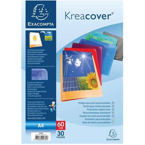 Protège-documents en PP semi rigide kreacover® 60 vues A4 thumbnail image 1