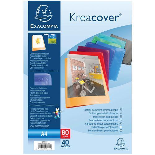 Protège-documents en PP semi rigide kreacover® 80 vues A4 thumbnail image 1