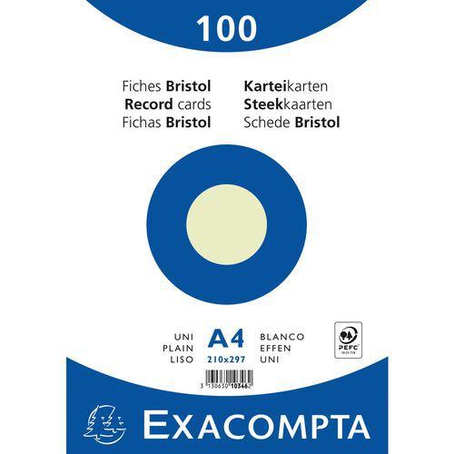 Paquet 100 fiches vert oeilm bristol uni 210x297mm (lot de 10) thumbnail image 1