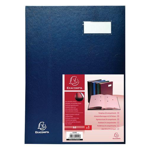 Illustration de : Parapheur direction dos a soufflets - 24 compartiments