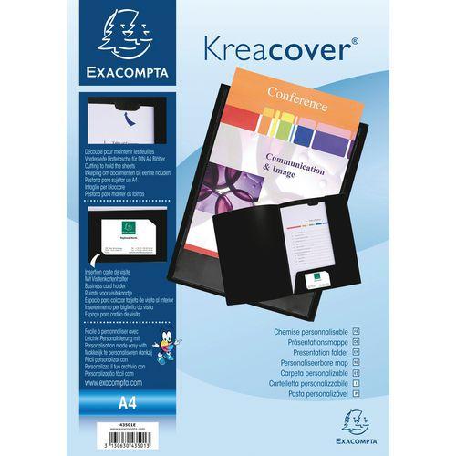 Lot de 30 chemises de présentation PP souple krea cover - a4 Noir thumbnail image 1