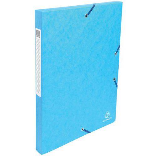 Lot de 8 boîtes classement exabox dos 25mm carte lustrée  A4 Turquoise thumbnail image 1